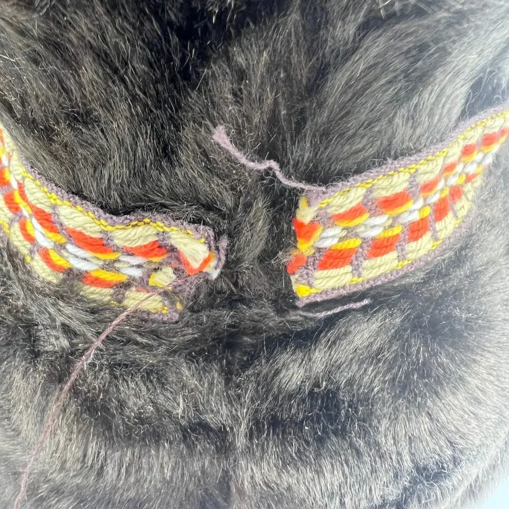 Vintage Faux Fur Hats Fedora Bucket‎ Lined Men's Small Medium USA Made Band